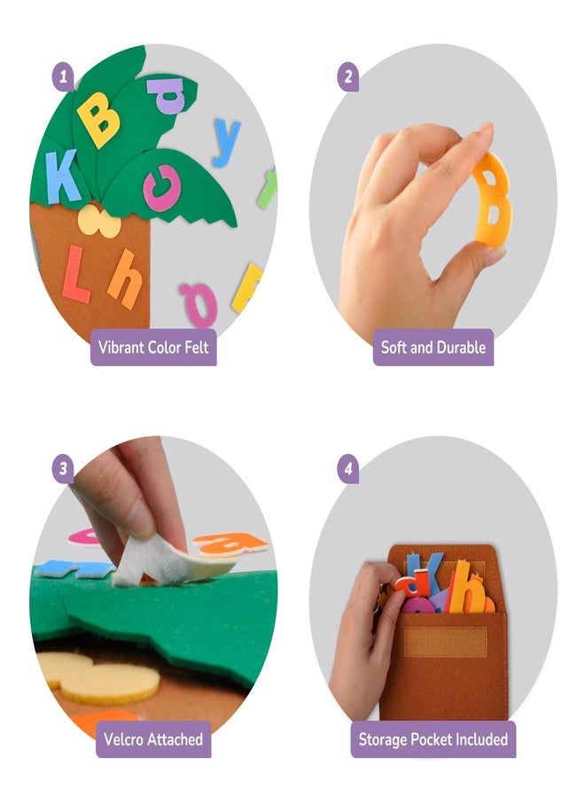 CHEFAN Tree and Letter Props from The Childhood Favorite Book, Felt Numbers and Letters - Image 3